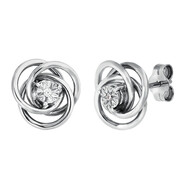 Orecchini in argento con Diamante PK (H)