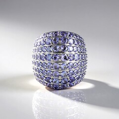 Anello in oro con Tanzanite