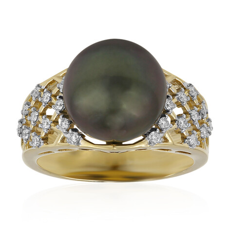 Tahitiperlen-Goldring (TPC)