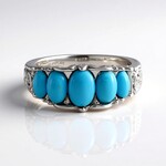 Anello in argento con Turchese Sleeping Beauty