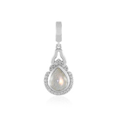 Colgante en plata con Labradorita rosa de Maniry