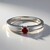 Anello in argento con Spinello Rosso