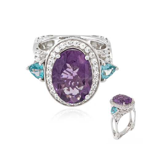Sambia-Amethyst-Silberring (Dallas Prince Designs)