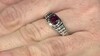 Bague en argent et Grenat Rhodolite