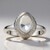 Bague en argent et Quartz blanc