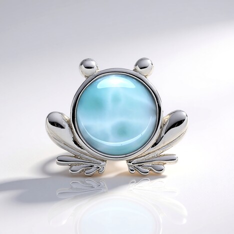 Ciondolo in argento con Larimar