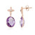 Lavendel-Amethyst-Silberohrringe