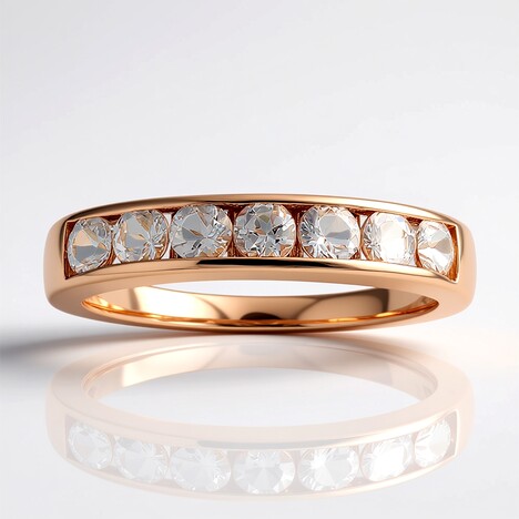 Anello in oro con Berillo Rosa non riscaldato
