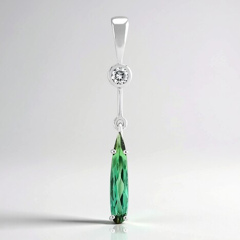 Ciondolo in argento con Indicolite (Adela Silber)
