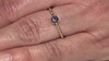 Zilveren ring met een zwarte diamant