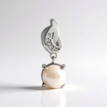 Ciondolo in argento con Perla d'Acqua Dolce Bianca