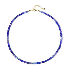 Collier en argent et Opale rose de France