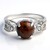 Anello in argento con Ossidiana Mogano