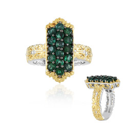 Zambian Emerald Silver Ring (Gems en Vogue)