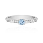 Brasilianischer Aquamarin-Silberring