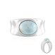 Anello in argento con Larimar