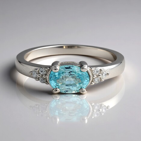 Anello in argento con Zircone Ratanakiri