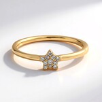 Anello in oro con Diamante SI1 (H) (CIRARI)