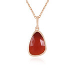 Collana in argento con Corniola (KM by Juwelo)