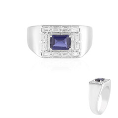 Zilveren ring met een ioliet