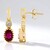 Orecchini in argento con Rubino Bemainty