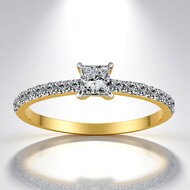 VVS1 (G) Diamant-Goldring (Annette)