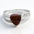 Anello in argento con Ossidiana Mogano