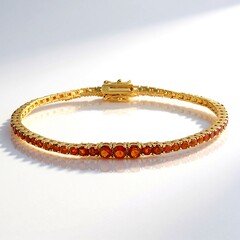 Bracciale in argento con Citrino Madeira