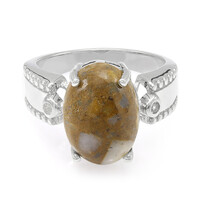 Bague en argent et Quartz Dinosaure