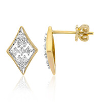 Gouden oorbellen met VVS1 Diamanten (G)