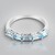 Bague en argent et Topaze bleu ciel
