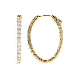 Pendientes en oro con Diamante SI2 (H)