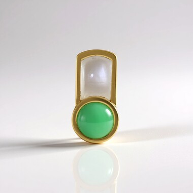 White Moonstone Silver Pendant (KM by Juwelo)