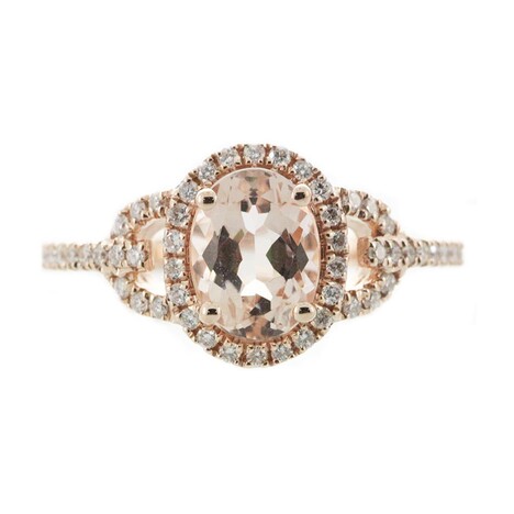 Anello in oro con Morganite AAA (CIRARI)