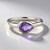 Anello in argento con Ametista Zambiana