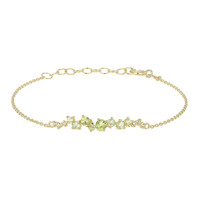 Brazalete en plata con Peridoto
