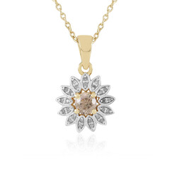 Collar en plata con Diamante chocolate I2