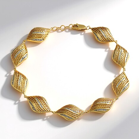 Bracciale in oro con Diamante I1 (I)  (Ornaments by de Melo)