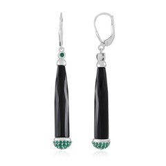 Orecchini in argento con Onice Nero
