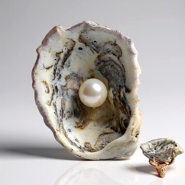 Bague en argent et Coquillage (TPC)