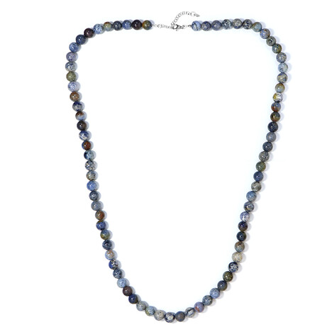 Zilveren halsketting met dumortierieten