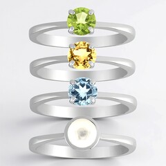 Anello in argento con Perla d'Acqua Dolce Bianca