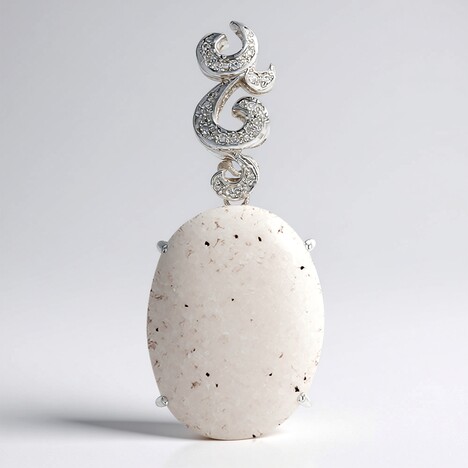Ciondolo in argento con Agata Glitter