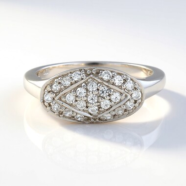 Anello in argento con Zircone