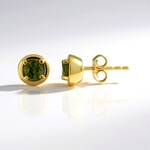 Orecchini in argento con Vesuvianite