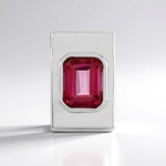 Ciondolo in argento con Topazio Rosa (MONOSONO COLLECTION)