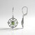 Orecchini in argento con Diopside Russo