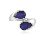 Anello in argento con Zaffiro Blu del Madagascar (de Melo Essence)