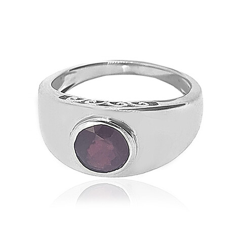 Bague en argent et Rubis