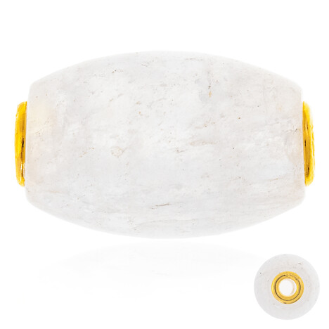 Colgante en plata con Cuarzo nieve (MONOSONO COLLECTION)